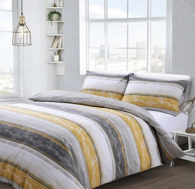 Planks Panel Marble Stripes Duvet Cover with Pillowcases Bedding Set Grey Blue