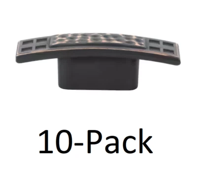 *PACOTE COM 10* GlideRite 2-1/2 pol. Botões estilo missão martelados bronze polido a óleo - Imagem 1 de 4