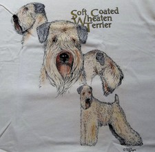 Soft Coated Wheaten Terrier T-shirt " Ash " Small ( 34 - 36 )