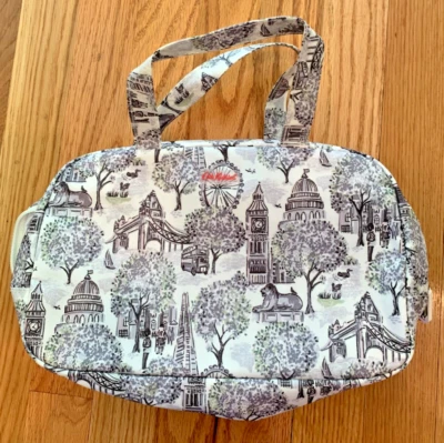 Cath Kidston London Toile 特大号化妆包带提手全新无标签 — 第 1/4 张图片
