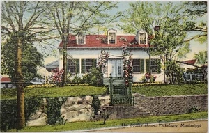 Vintage Postkarte The Bodley House, Vicksburg Mississippi - Bild 1 von 2