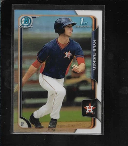 2015 Bowman Chrome Draft Kyle Tucker #75 REFRACTOR 1st Bowman Cubs - Picture 1 of 2