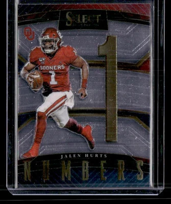 2023 Panini Select Draft Picks #SN-JH Jalen Hurts Select Numbers - Image 1 of 2