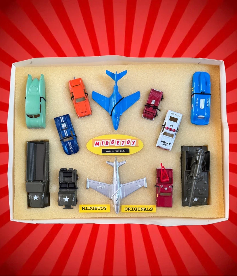 Midgetoy Coleccionable Serie 2 Conjunto Parcial Coches Diecast Aviones Vehículos Militares Foto 1 de 4