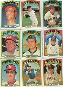 1972 Topps Baseball 600-722 High Number # Lot 43 Different Cards EX/NM SSP - Picture 1 of 10