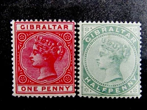 nystamps British Gibraltar Stamp # 9 11 Mint OG H   N21y806 - Picture 1 of 2