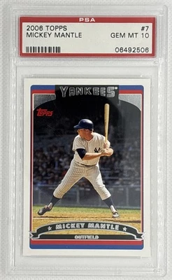 2006 Topps Mickey Mantle #7 PSA 10 em perfeito estado 🌶️🥵 - Imagem 1 de 2