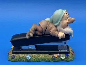 Vintage Disney Snow White Seven Dwarfs Sleepy Stapler Desk Accessory - Picture 1 of 9
