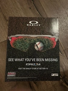 Oakley Prizm Sonnenbrille Poster Druck Werbung Foto 10”x12” Anaheim Angels Baseball - Bild 1 von 1