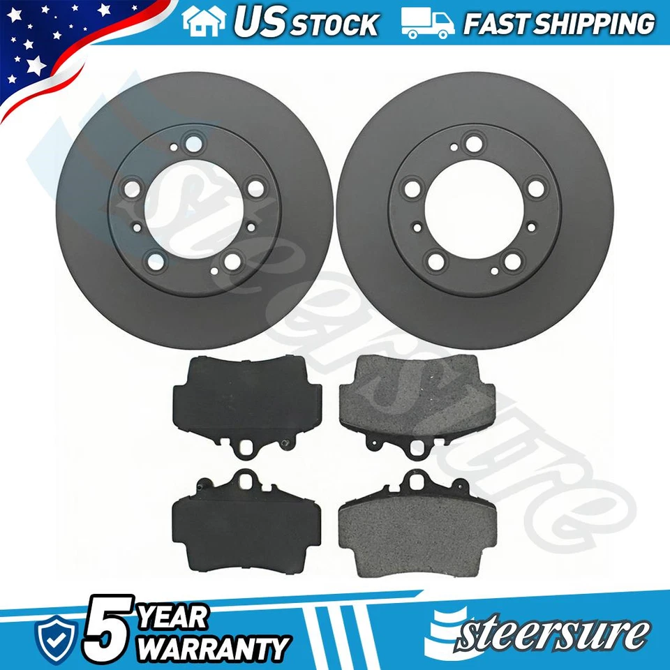 Kit de pastillas de freno delanteras y rotor para Porsche Boxster 2000-2002 2003 2004 2,7 L H6 Foto 1 de 1