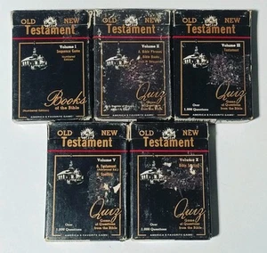 Vintage Old New Testament Quiz Decks - Volumes I, II, III, V, and X (1986) - Picture 1 of 5
