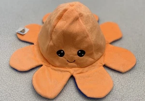 goffa plush Hat Octopus Reversable Adult One Size Peach Blue NEW B8 - Picture 1 of 8