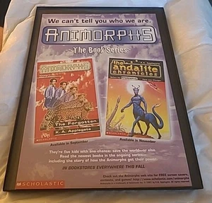 Animorphs The Book Series Vintage Print Ad 1997 Framed 8.5X11  - Picture 1 of 1