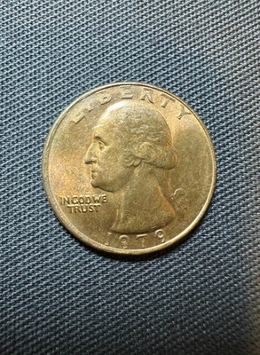 1979 Liberty Quarter Error Coin - Missing Head Clad - Uncirculated - Image 1 of 4