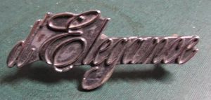 Cadillac D'Elegance Script Logo Emblem - Black 9728073 - Picture 1 of 1