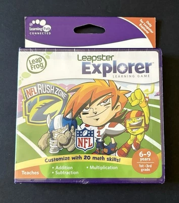 Leapfrog Leapster Explorer NFL Rush Zone Game Cartridge 1st-3rd Grade Ages 6-9 - Image 1 of 4