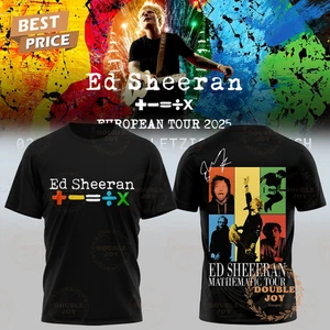 Ed Sheeran MATHEMATI European Tour 2025 3D T-Shirt - Bild 1 von 4