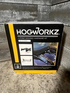 HogWorks 4-Point Docking Hardware Kit Black for Harley Touring Models 2014 Up - Picture 1 of 4