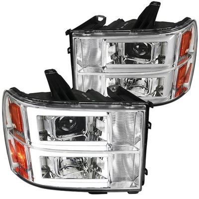 Se adapta a faros proyectores de tubo LED 2007-2013 GMC SIERRA 1500 2500HD 3500HD 07-13 Foto 1 de 4