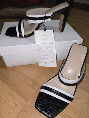 Drop женские туфли размер 8 черный и белый новый - Изображение 1 из 2