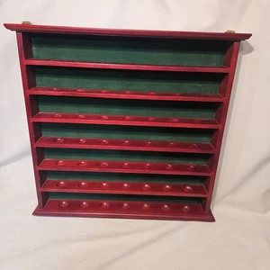 Golf Ball Display Case Holds 49 Balls Wall Mount  Wood - Picture 1 of 17
