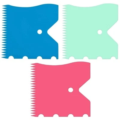 Cortador de pasteles Hutzler 4 en 1 - Herramienta de decoración de glaseado de peine, cresta, onda y esquina Foto 1 de 4