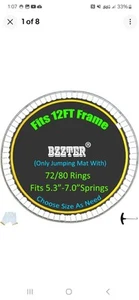 Trampoline Mat 12Ft, Fit 12 Foot Diameter Trampoline Frame, Not 12Ft Diameter Ma - Picture 1 of 5