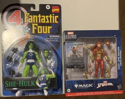 She-Hulk & Mary Jane Watson (Aranha de Ferro) Marvel Legends Magic: The Gathering - Imagem 1 de 4
