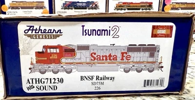 Athearn Genesis HO ATHG71230 EMD SD75M BNSF #226 LED/DCC/SOUND/NIB - Image 1 of 4