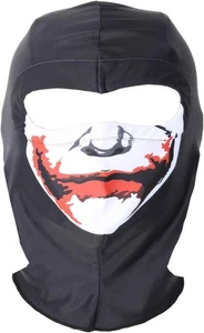 The Joker Balaclava Mask Hood Cosplay Halloween DC Killer Clown Smile Batman New - Picture 1 of 6