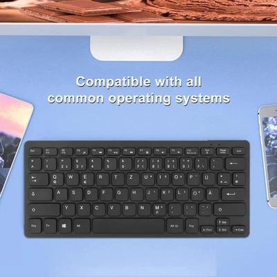 78 Keys Language Ultra Thin Keyboard Plug &Play Splash Proof USB Wired Compact - Image 1 of 4