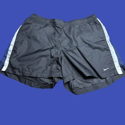 Vintage Y2K Nike Nylon Shorts Youth Size Large (12-14) Black Pockets Athletic - Image 1 of 4