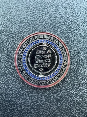 Transfer To Your Right Front Pocket Boy Scout Challenge Coin  - Image 1 of 2