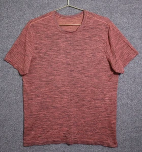 Lululemon Shirt Men XL Pale Red Metal Vent Tech Performance Daily Athleisure EUC - Picture 1 of 5