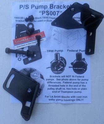 1964-69 Dart Charger Power Steering Bracket LA Small Block Engine TRW Pump PS007 Foto 1 de 3