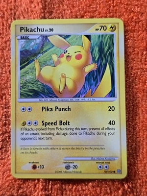 2008 Pokemon Diamond and Pearl Stormfront #70 Pikachu, C, NF/H, cd16 - Image 1 of 3