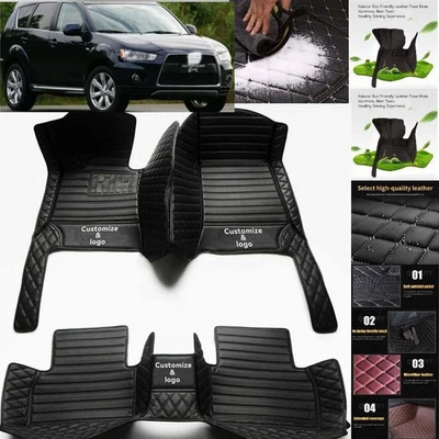 For Mitsubishi Outlander Car Floor Mats Carpet Waterproof Luxury Custom Foto 1 de 4