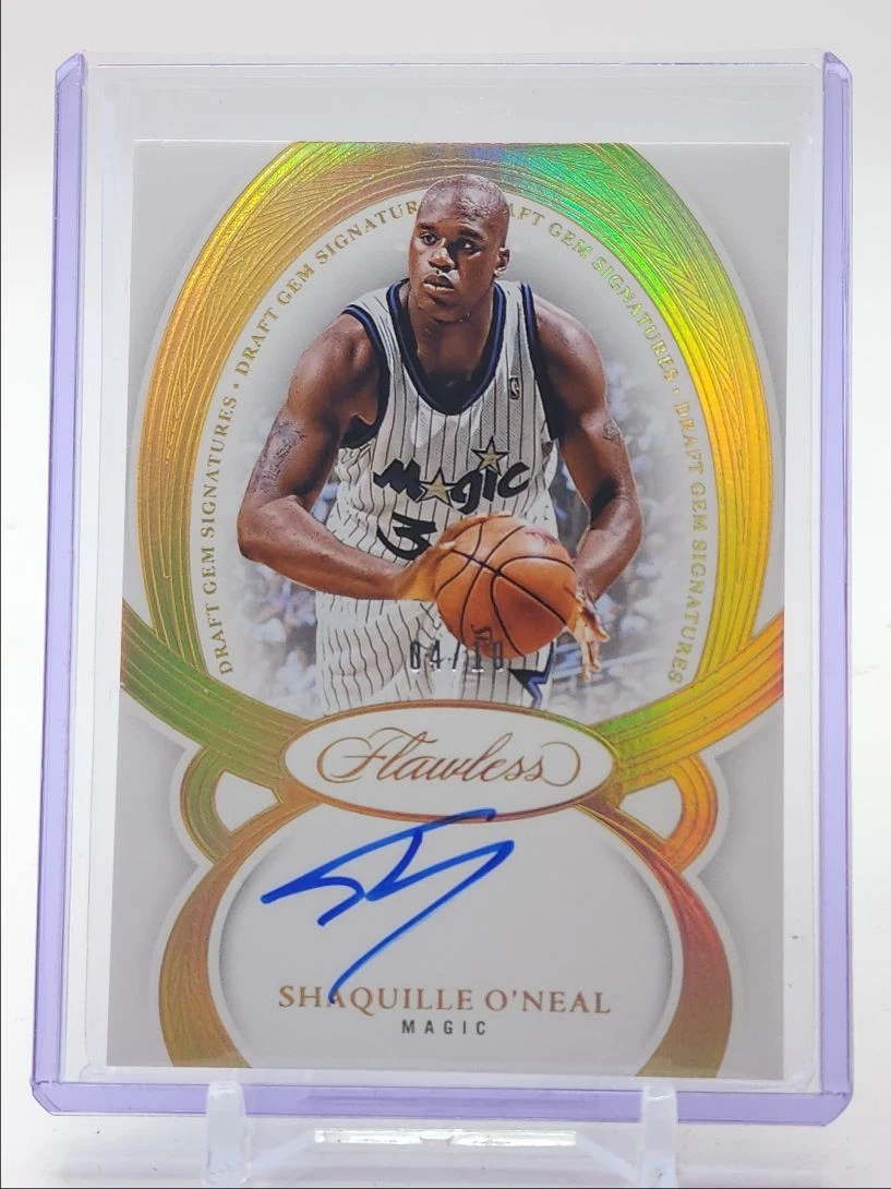 Panini Shaquille O'Neal Autographed Basketball Trading Cards