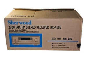 Vintage Sherwood RX RX-4105 2 Channel 100 Watt Receiver Tested Working No Remote - Picture 1 of 11