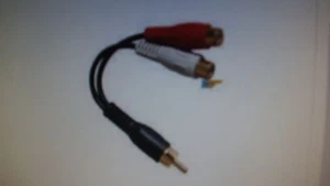 4" RCA SPLITTER MACHO 2 DOBLE RCA HEMBRA 24 QUILATES PLATEADO EN ORO ENVÍO RÁPIDO GRATUITO - Imagen 1 de 1
