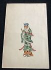 Chinese Man  Hand-Colored / Handmade CHINA Made From Stamps ART Vintage Postcard