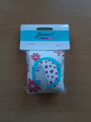 geblümte Duschhaube Duschkappe wiederverwendbar von Zenner - neu - Bild 1 von 2