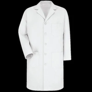Red Kap KP1S Lab Coat, Long Sleeve, Pockets, Buttons, 80/20 Blend (1pc) Medium - Picture 1 of 5