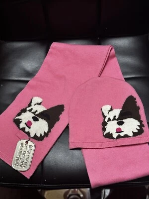 New! Juicy Couture Girls Hat And Scarf Set For Ages 4-8 Foto 1 de 4