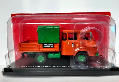 RENAULT SAVIEM SG 2 MB 35 BENNE CABINE 27 DOUBLE JEAN LEFEBVRE SCALA 1/43 #052 - Immagine 1 di 2