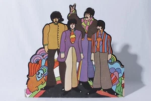 Vtg Beatles 1968 Yellow Submarine Cardboard Tabletop Display Poster Sign - Picture 1 of 5