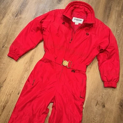 Mujer Fera Traje de Esquí Una Pieza Traje de Nieve Nieve Babero Mono Retro Onsie De Colección 12 Foto 1 de 4