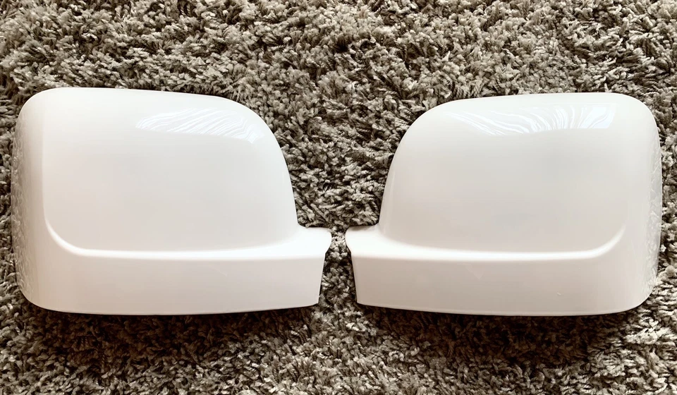 CUBIERTAS DE ESPEJO RETROVISOR DE PUERTA BLANCO BRILLANTE PARA VAUXHALL VIVARO 2014-2019 DOBLE COMBI SPORT - Imagen 1 de 3