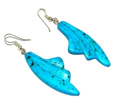 Bone Earrings Antique Jewelry J351 Fabulous Fashion Sky Blue Colour Designer