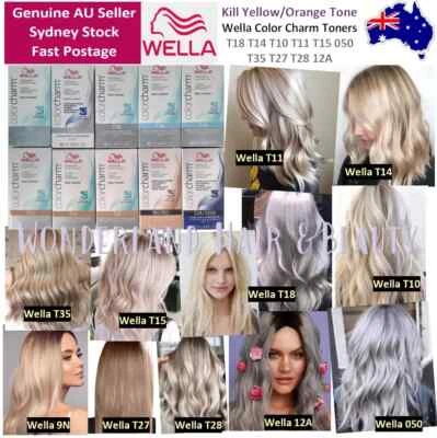 AU Wella Color Charm Liquid Toner + 20vol Developer SET  DEAL T14 T18 050 - image 1 of 4
